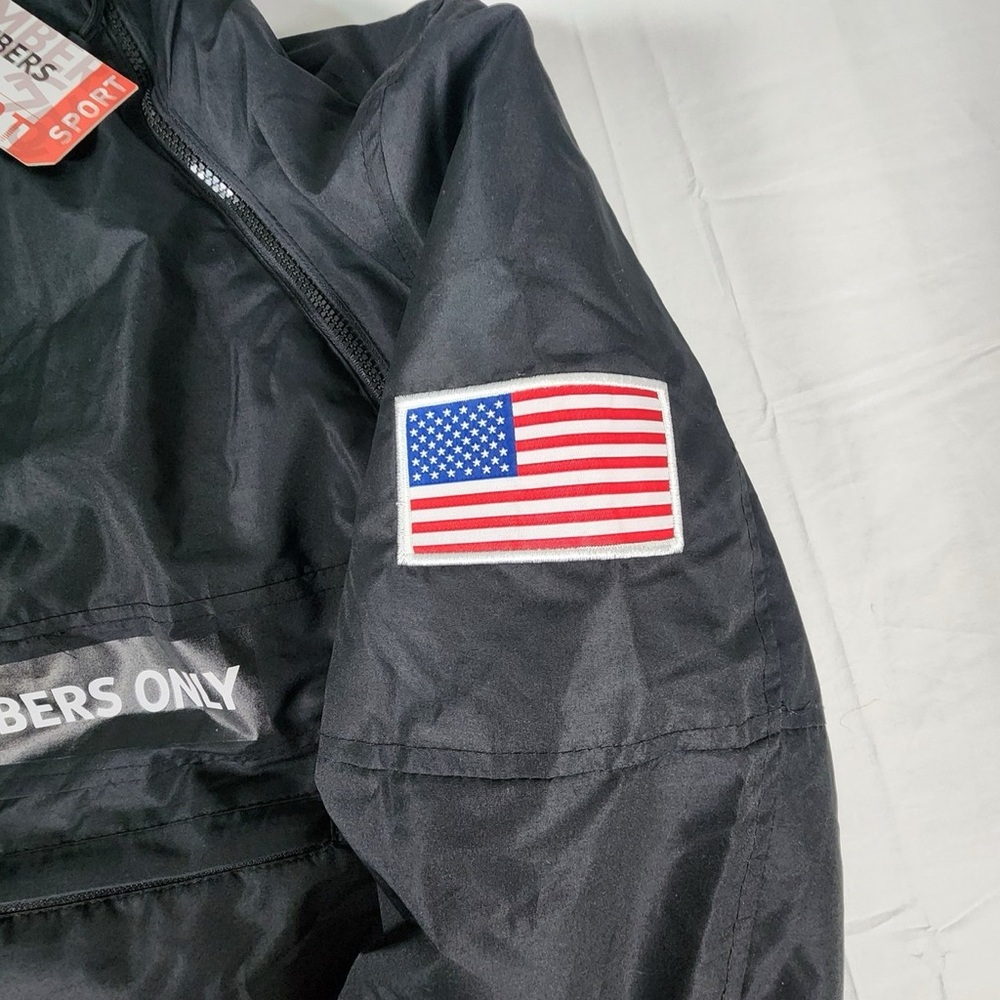 Members Only x NASA Black Anorak Jacket Men’s Size M - Picture 3 of 7